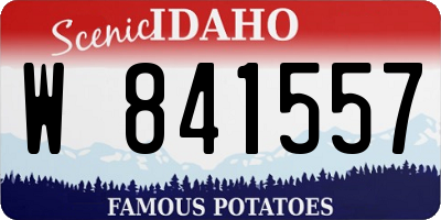 ID license plate W841557