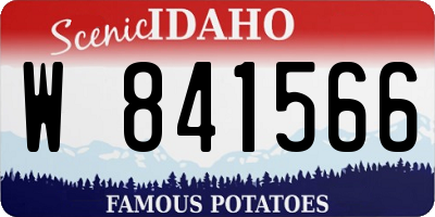 ID license plate W841566