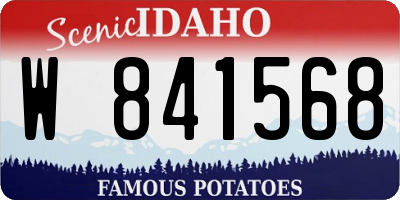 ID license plate W841568