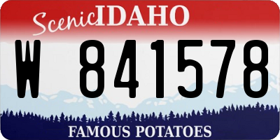 ID license plate W841578