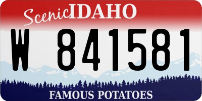 ID license plate W841581