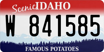 ID license plate W841585