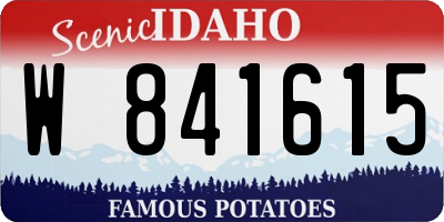 ID license plate W841615