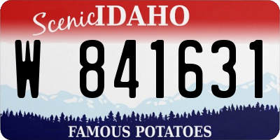 ID license plate W841631