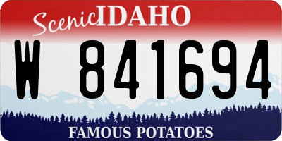 ID license plate W841694