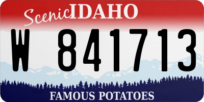 ID license plate W841713
