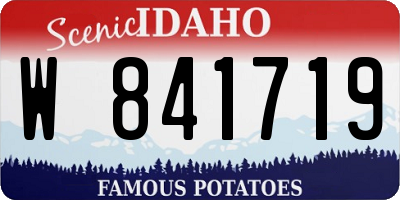 ID license plate W841719