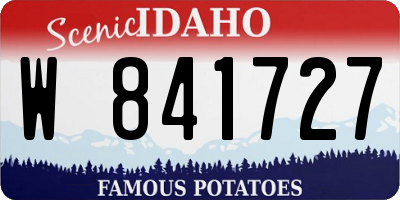 ID license plate W841727