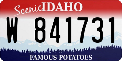 ID license plate W841731