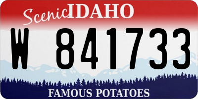 ID license plate W841733