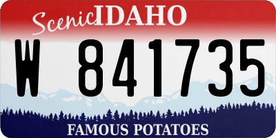 ID license plate W841735
