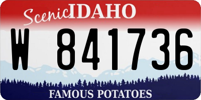ID license plate W841736