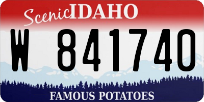 ID license plate W841740