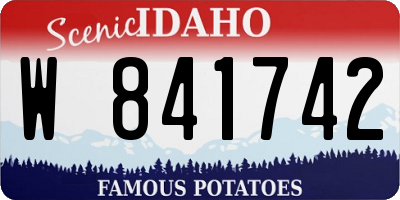ID license plate W841742