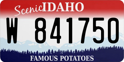 ID license plate W841750