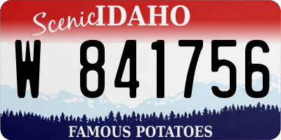 ID license plate W841756