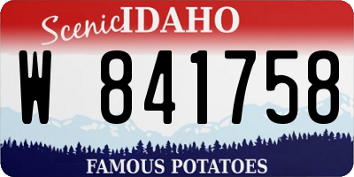 ID license plate W841758