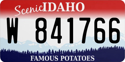 ID license plate W841766