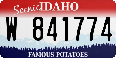 ID license plate W841774