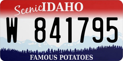 ID license plate W841795