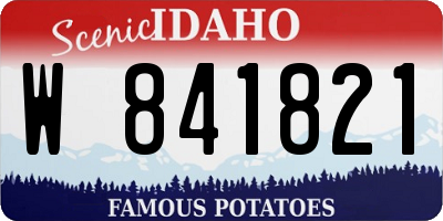 ID license plate W841821