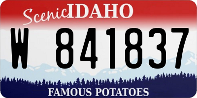 ID license plate W841837