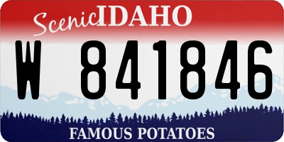 ID license plate W841846
