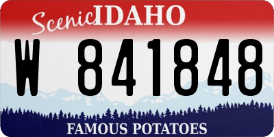 ID license plate W841848
