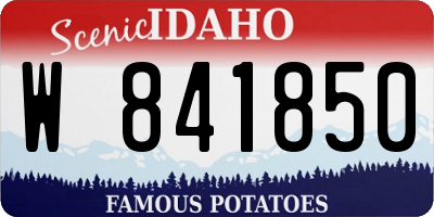 ID license plate W841850