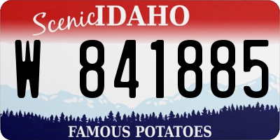 ID license plate W841885