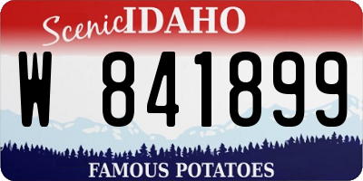 ID license plate W841899