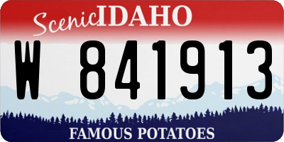ID license plate W841913