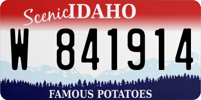 ID license plate W841914