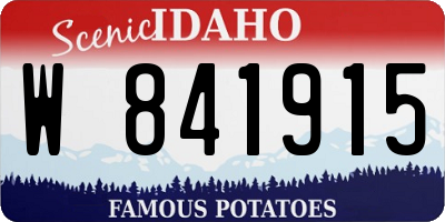 ID license plate W841915