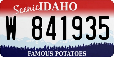 ID license plate W841935
