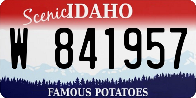 ID license plate W841957