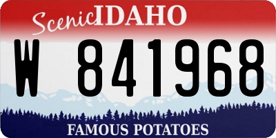 ID license plate W841968