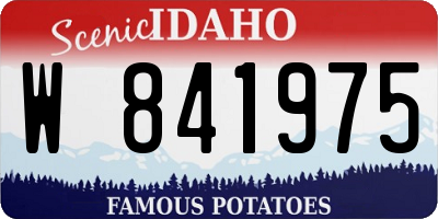 ID license plate W841975