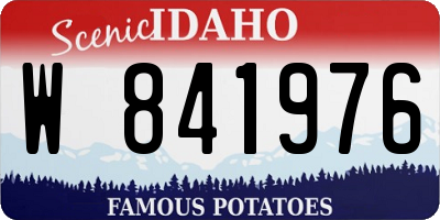 ID license plate W841976