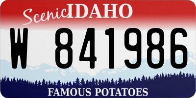 ID license plate W841986