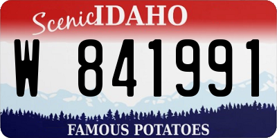ID license plate W841991