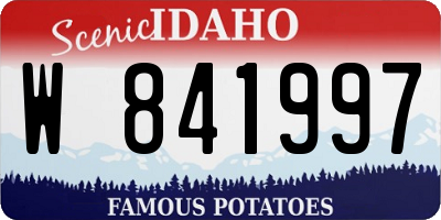 ID license plate W841997
