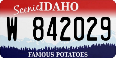 ID license plate W842029