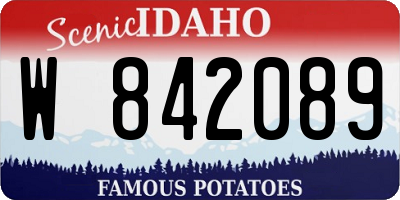 ID license plate W842089