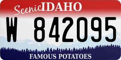 ID license plate W842095
