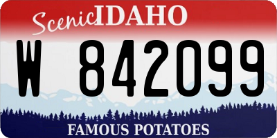 ID license plate W842099