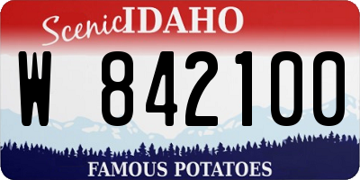 ID license plate W842100