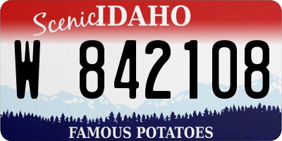 ID license plate W842108