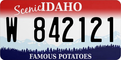 ID license plate W842121