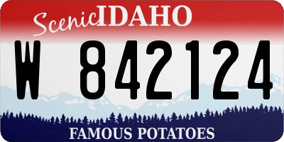ID license plate W842124